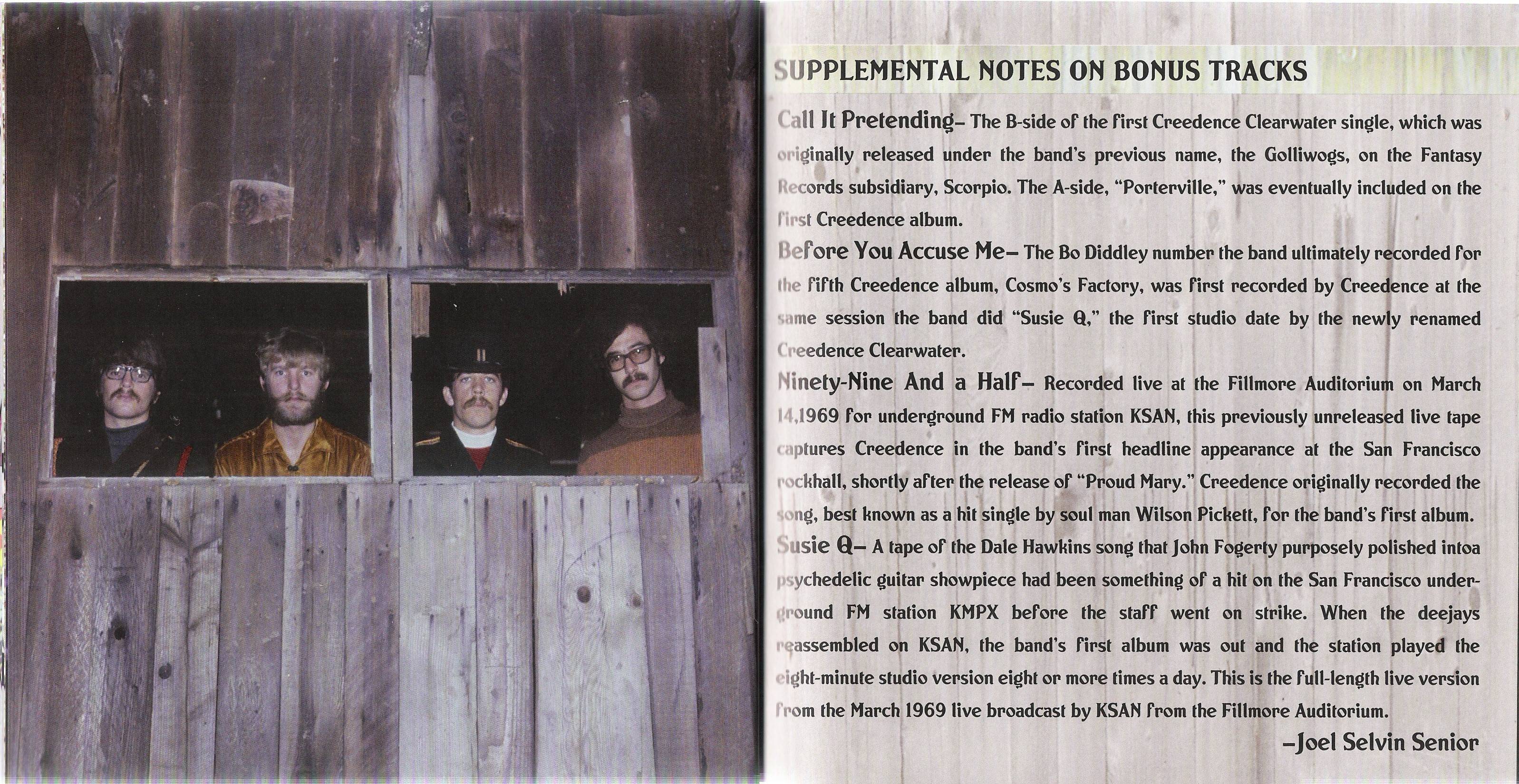 Creedence Clearwater Revival 40th Anniversary Box : Booklet 10